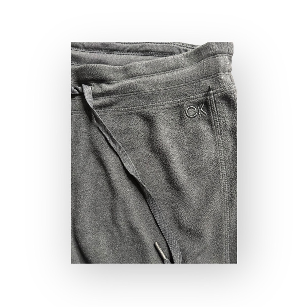 Calvin Klein Performance Fleece Joggers Black Women’s Size L CK Logo - Picture 5 of 7
